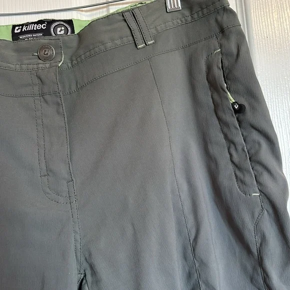Killtec women’s olive green capri hiking pants size 14 - Picture 3 of 9